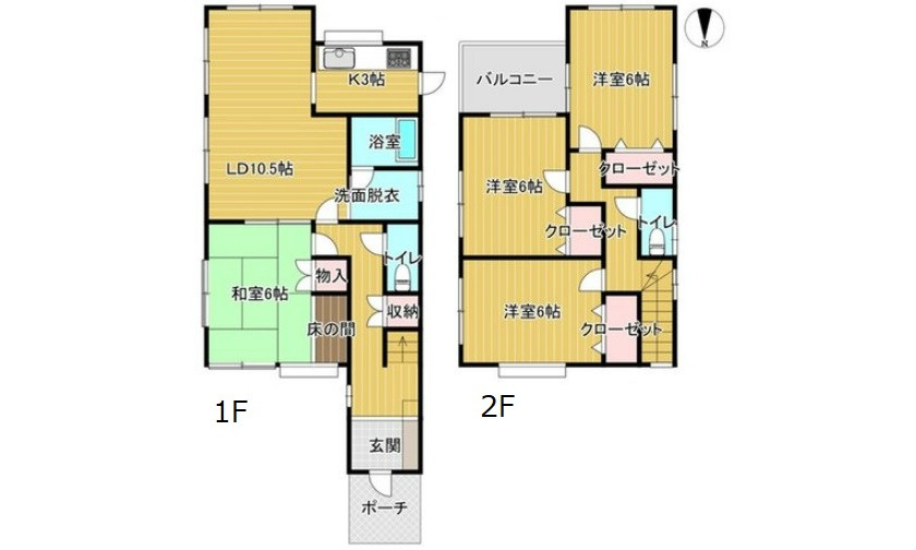 広島市佐伯区五日市町大字下河内字寺川　中古一戸建て(JS)の間取り