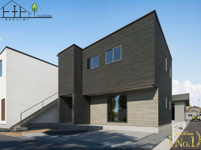 新築一戸建て　岡山市中区今在家(第6)【仲介手数料無料】の外観パース