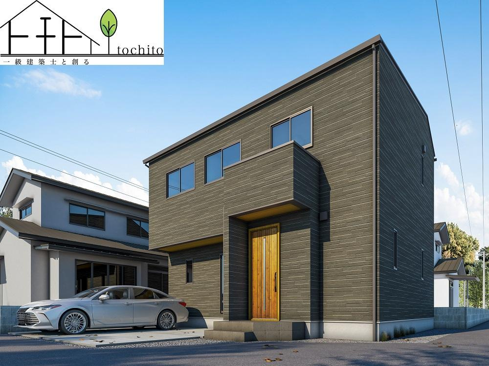 新築一戸建て　倉敷市中畝【仲介手数料無料】の外観パース