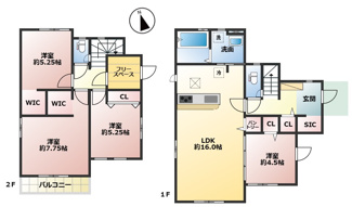【間取り】 | 泉台４丁目　新築戸建 | 図面と現況が異なる場合は現況を優先します