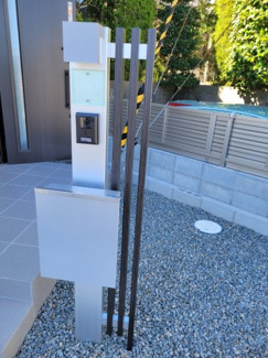 【設備】 | 泉台４丁目　新築戸建 | モニター付きインターホンで来客者が確認できます。