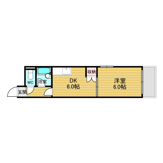 クリエール三津屋の間取り