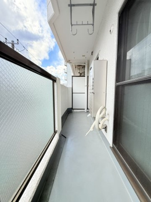 【バルコニー】 | 弘明寺ニューフラワーマンション | 約5.9㎡のバルコニーです。