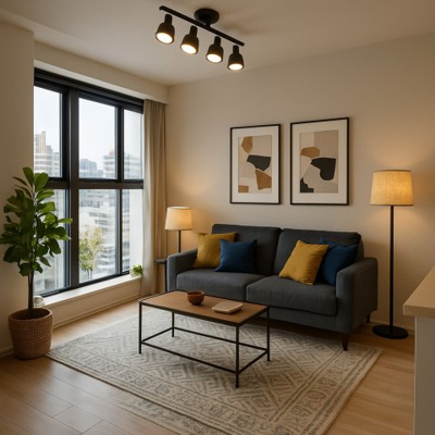 【居間・リビング】 | ザ・ファインタワーウエストコースト | ホームステージング