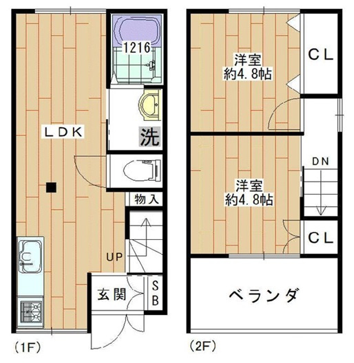 【間取り】 | 田川２丁目中古戸建 | ＪＲ東海道本線「塚本」駅徒歩１５分