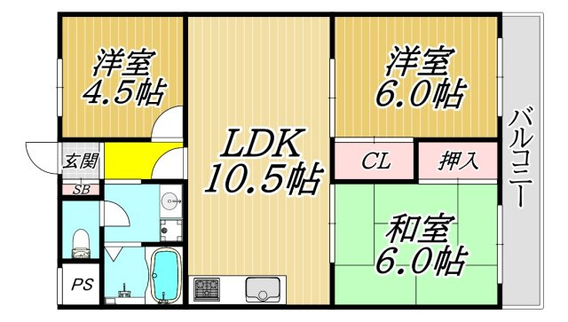 ローレルハイム塚口の間取り