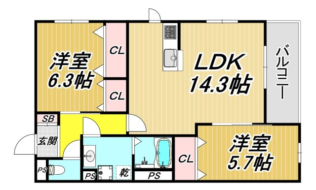 ロゼリアの間取り