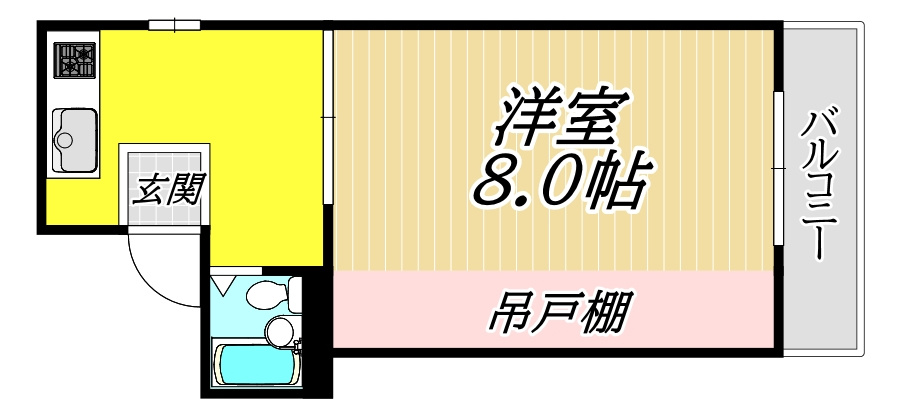 武庫之荘ヴィラの間取り