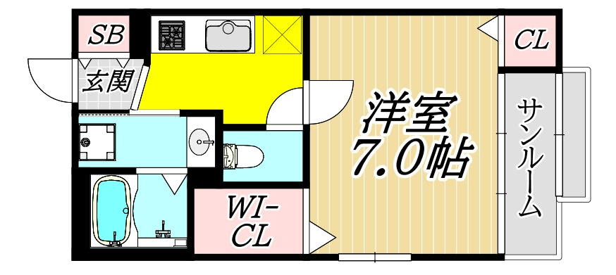 フルールⅡの間取り