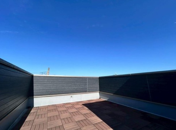 宇治市宇治池森のバルコニー