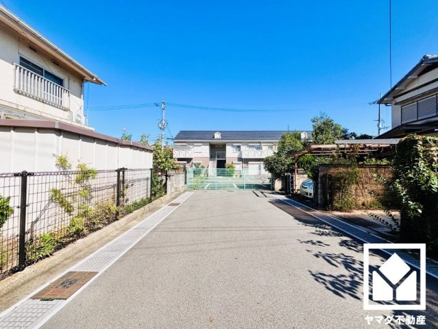 宇治市宇治池森の前面道路含む現地写真