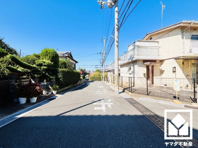 宇治市宇治池森の前面道路含む現地写真