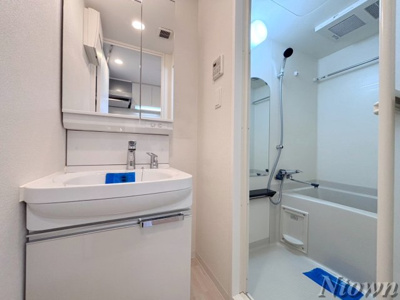 【洗面所】 | プレサンス名古屋幅下ファビュラス | ゆったりとスペースのある洗面所