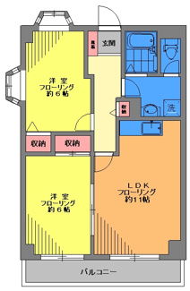 【間取り】 | ロイヤルメゾン雪谷 | ロイヤルメゾン雪谷 306