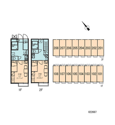 【区画図】 | レオパレス椿 | 画像3