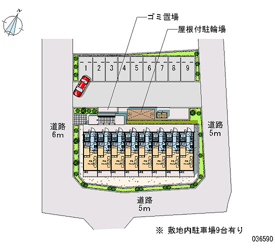 レオパレスエスト逆井の区画図|画像4