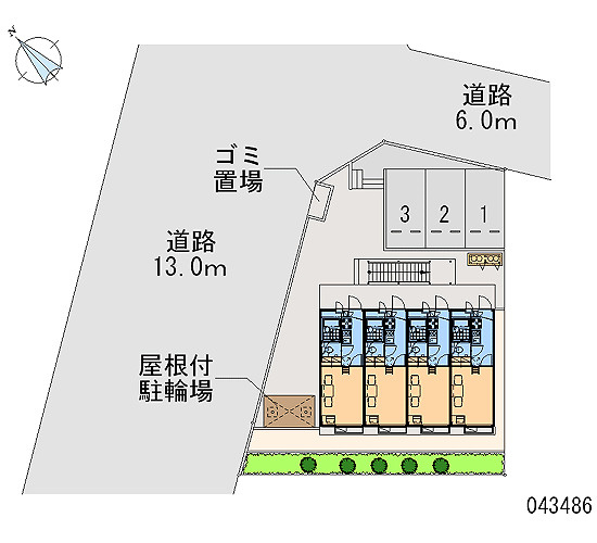 レオパレスエターナルⅡの区画図|画像4