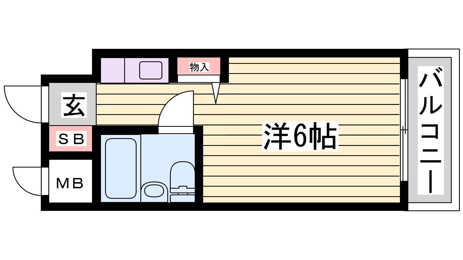 サニーパレス花北の間取り