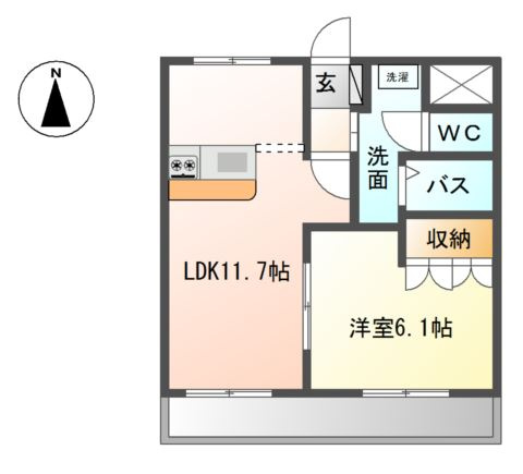 ランドスケープＡＮＤＯⅢの間取り
