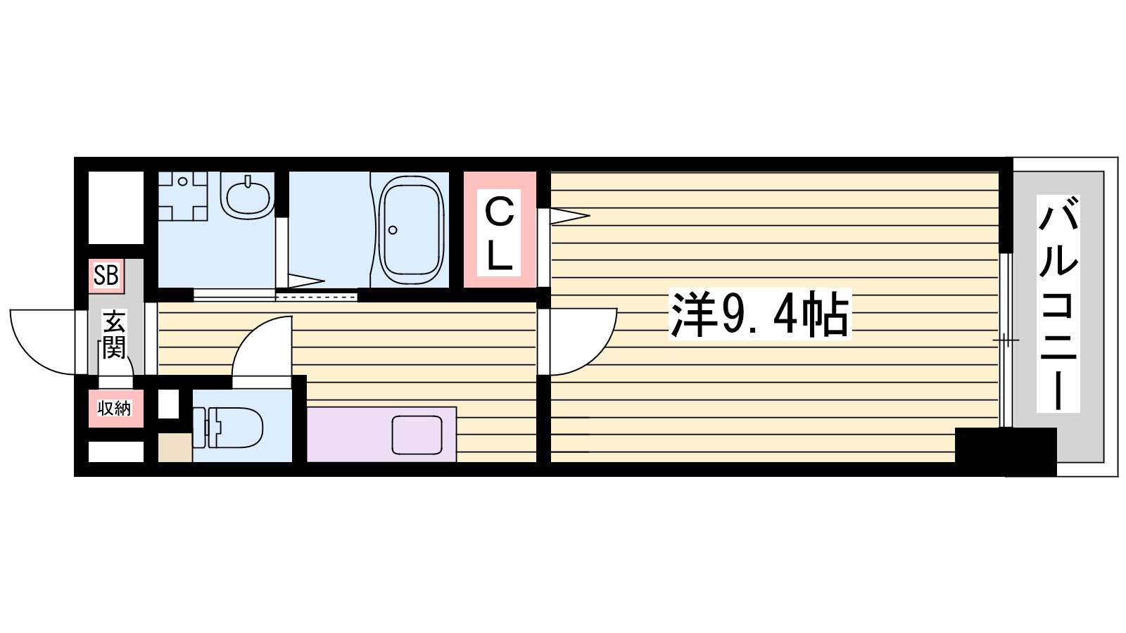 ハッピー・デンの間取り