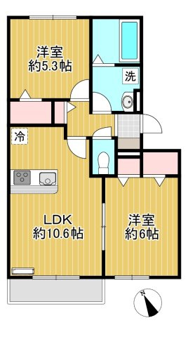 Geminiの間取り|※間取り反転