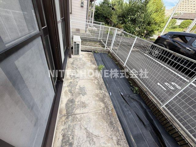 フレグランスタウン大槻Ｄのバルコニー|南向きのテラスがついていて日当たり良好＊