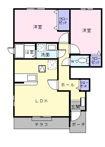 カモミールⅢ　Ａの間取り