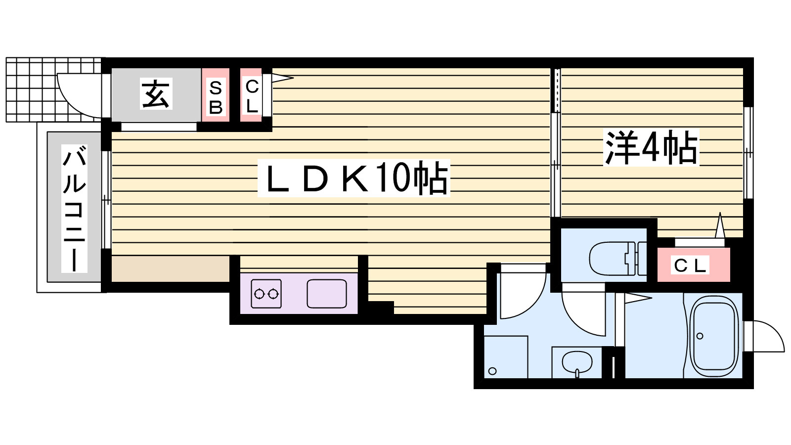 エスペランサ白国Ⅱの間取り