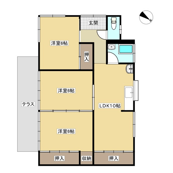 【間取り】 | ひまわり貸家
