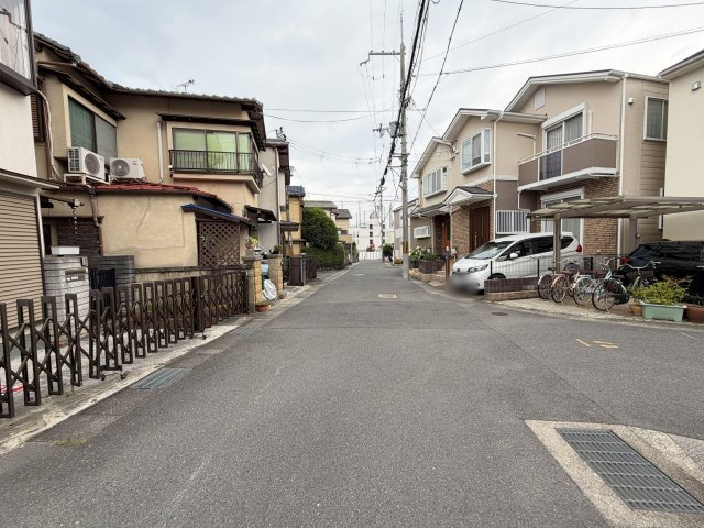 長岡京市調子１丁目の売地の前面道路含む現地写真|【前道】