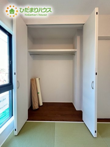 東松山市小松原町　未入 居住宅　タマタウン　02の収納|"和室にも大容量のクローゼット完備！
お布団やお子様のおもちゃなどがスッキリ収納できますね(^^♪"									
