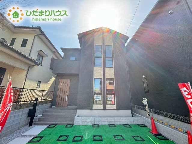 東松山市小松原町　未入 居住宅　タマタウン　02の外観|スタイリッシュでお洒落な外観です！			
