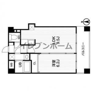 アーデンタワー立売堀の間取り