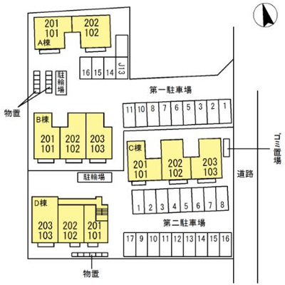 【区画図】 | メゾンドルチェ Ｂ