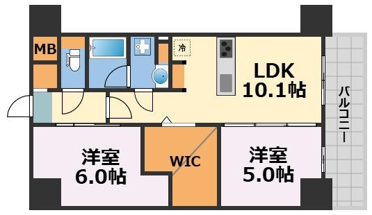 アーバネックス南森町WESTの間取り