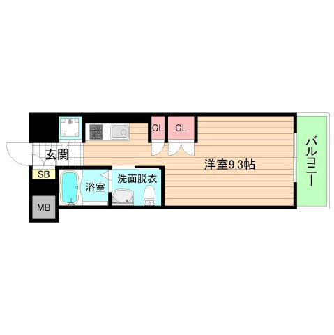 大阪市都島区東野田町１丁目の賃貸マンションの間取り