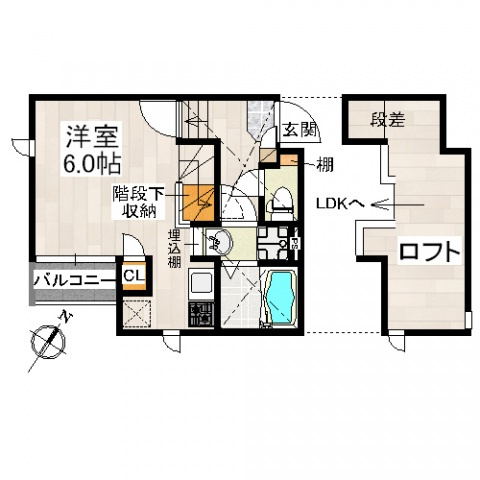 【間取り】 | ＣＢ博多クラージュ