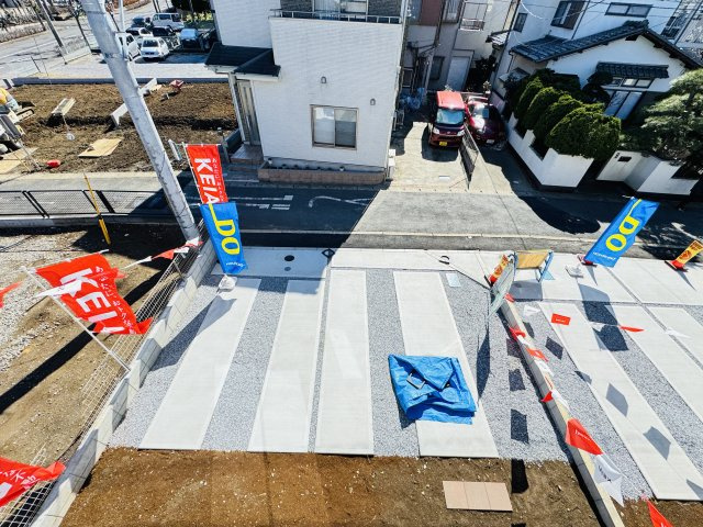 流山市加１丁目新築戸建【流山北小学校：2分】の展望|バルコニーより道路側眺望