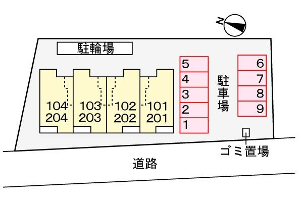 ライトハウスの駐車場
