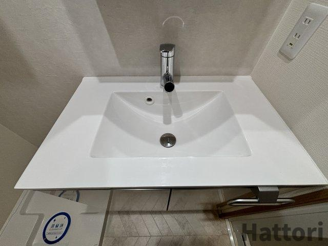 ウェルスクエア池田天神の洗面所