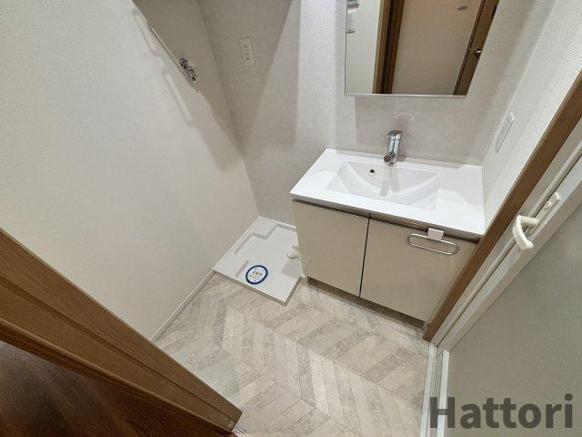 ウェルスクエア池田天神の洗面所