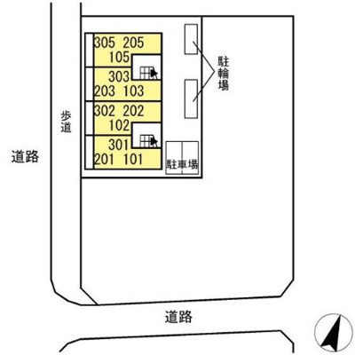 【区画図】 | D-room公津の杜B