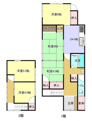 【間取り】 | 3号　５DK間取り　広々とした間取りです