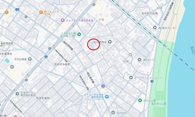 高砂市荒井町小松原3丁目　　山陽電鉄「荒井駅」徒歩13分の地図