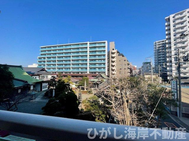 シャルマンコーポ茅ヶ崎第2の展望|キッチン側バルコニーからの眺望