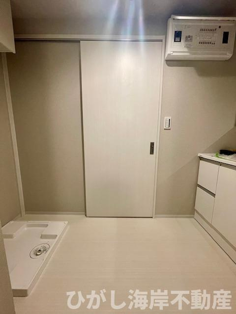 ライオンズマンション茅ヶ崎中央公園の脱衣所|新規リフォーム完了！　脱衣スペース