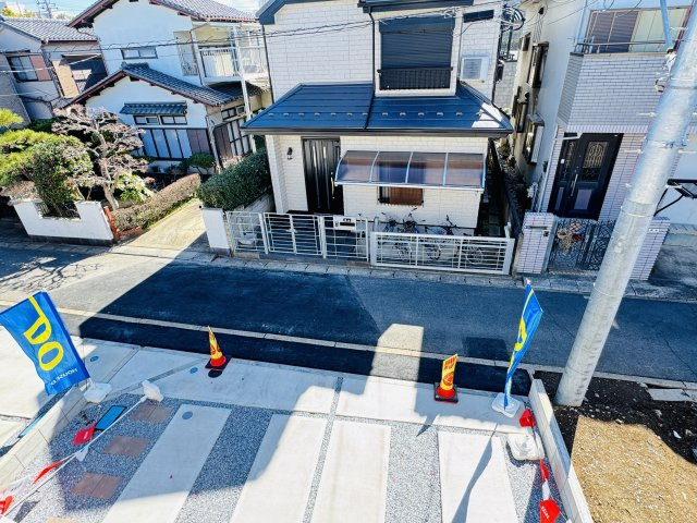 流山市加１丁目新築戸建【流山北小学校：2分】の展望|バルコニーより道路側眺望