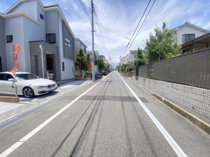 祝　成約済み　八王子市　富士見町　新築戸建ての前面道路含む現地写真|～仲介手数料無料☆八王子ひなた不動産～　八王子市富士見町　新築戸建て