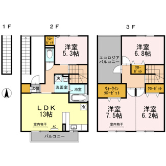 【間取り】 | グリーンパーク西石井・