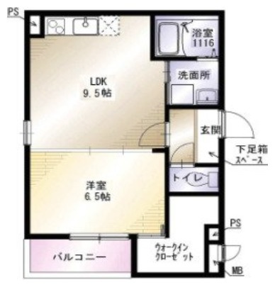 フジパレス上神田Ⅲ番館の間取り
